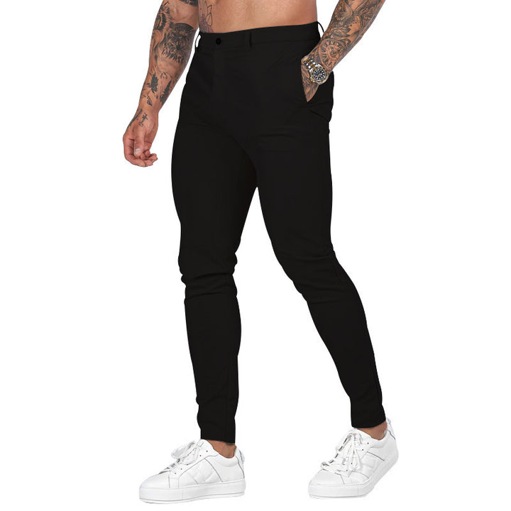 Herren Slim-Fit Stretch-Chino mit schmal zulaufendem Bein und dezenten Eingrifftaschen Nord Taschen
