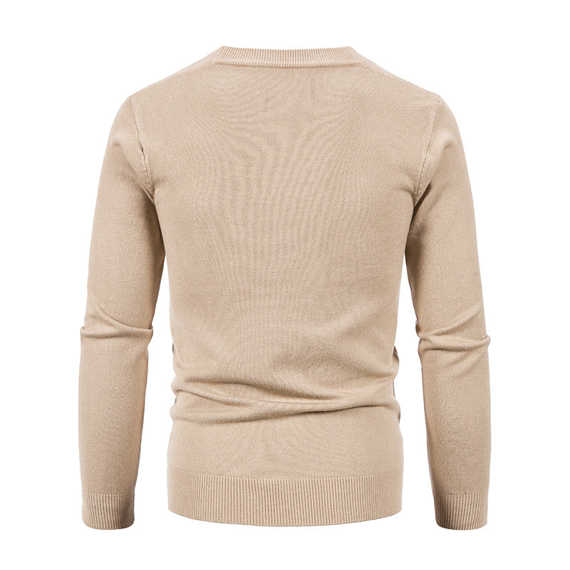 Herren Feinstrick-Cardigan mit V-Ausschnitt, Knopfleiste und aufgesetzten Taschen Nord Taschen