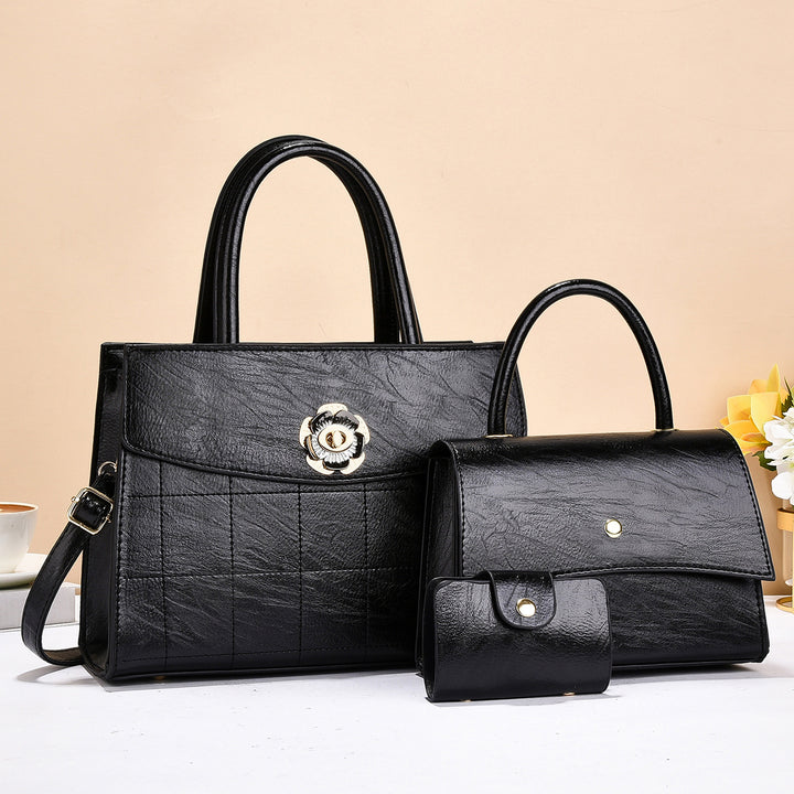 Damen elegantes Handtaschen-Set mit hochwertiger Struktur und modischem Portemonnaie Nord Taschen