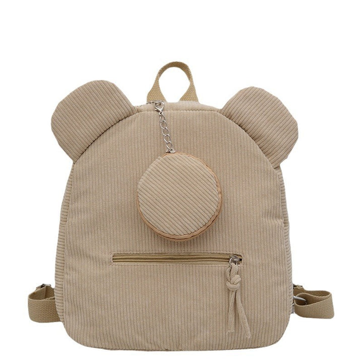 Damen verspielter Cord-Rucksack mit Tierohren Nord Taschen