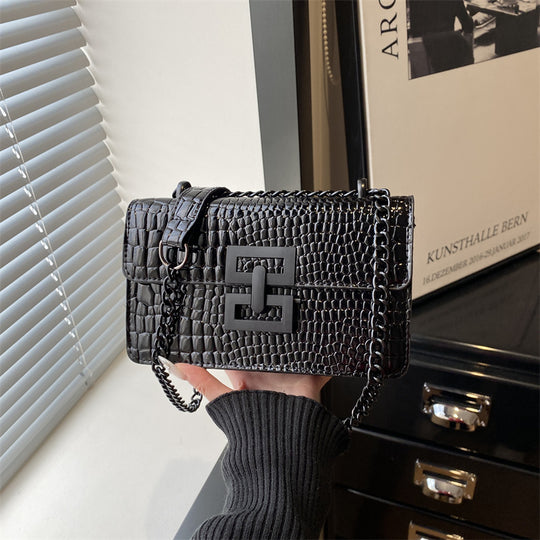 Damen elegante Umhängetasche im modernem Krokodilleder-Look Nord Taschen