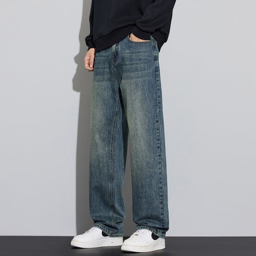 Herren Weite Denim-Jeans im Vintage-Look mit tiefer Leibhöhe und lässiger Passform Nord Taschen