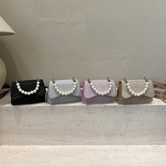 Damen Mini-Handtasche mit Perlenakzent Nord Taschen