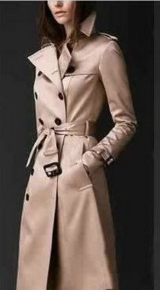 Schlanker Trenchcoat mit Doppelter Knopfreihe