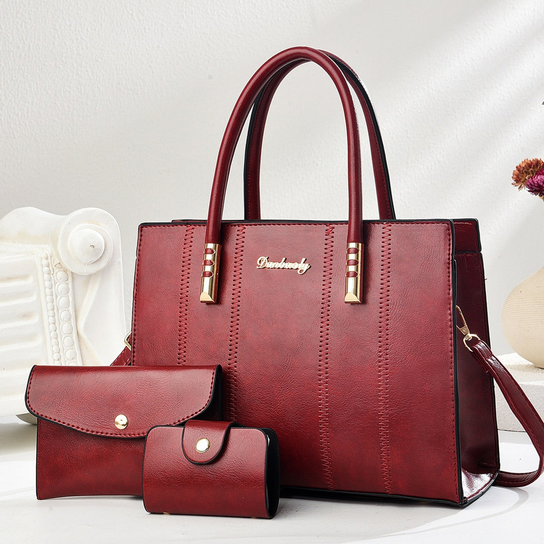 Damen klassische Handtasche mit abnehmbarem Portemonnaie Nord Taschen