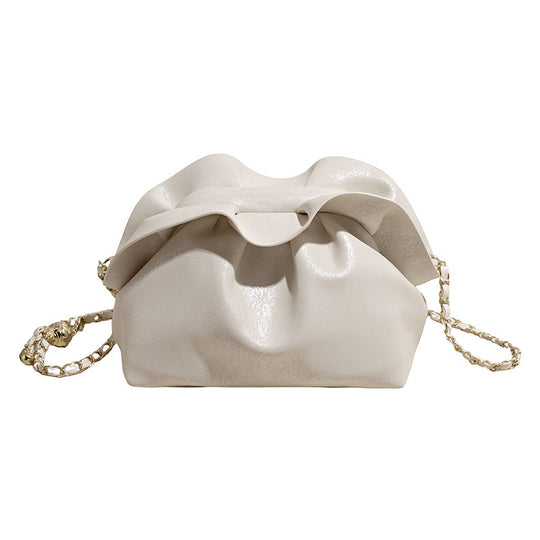 Damen elegante Clutch mit geflochtenem Kettenriemen und raffiniertem Design Nord Taschen