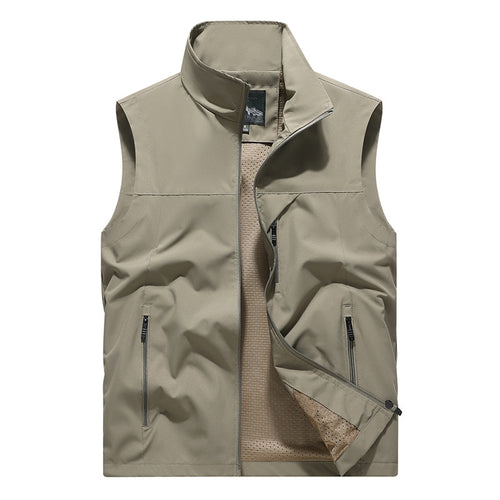 Herren Softshell-Outdoorweste mit winddichter Mikrofaserschale, Mesh-Innenfutter und Reißverschlusstaschen Nord Taschen