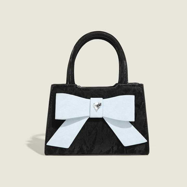 Damen Handtasche mit filigranem Schleifenakzent und strukturiertem Obermaterial Nord Taschen