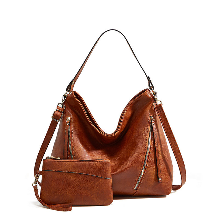 Damen Hobo-Tasche mit luxuriösem Kunstleder und geräumiger Innenaufteilung Nord Taschen