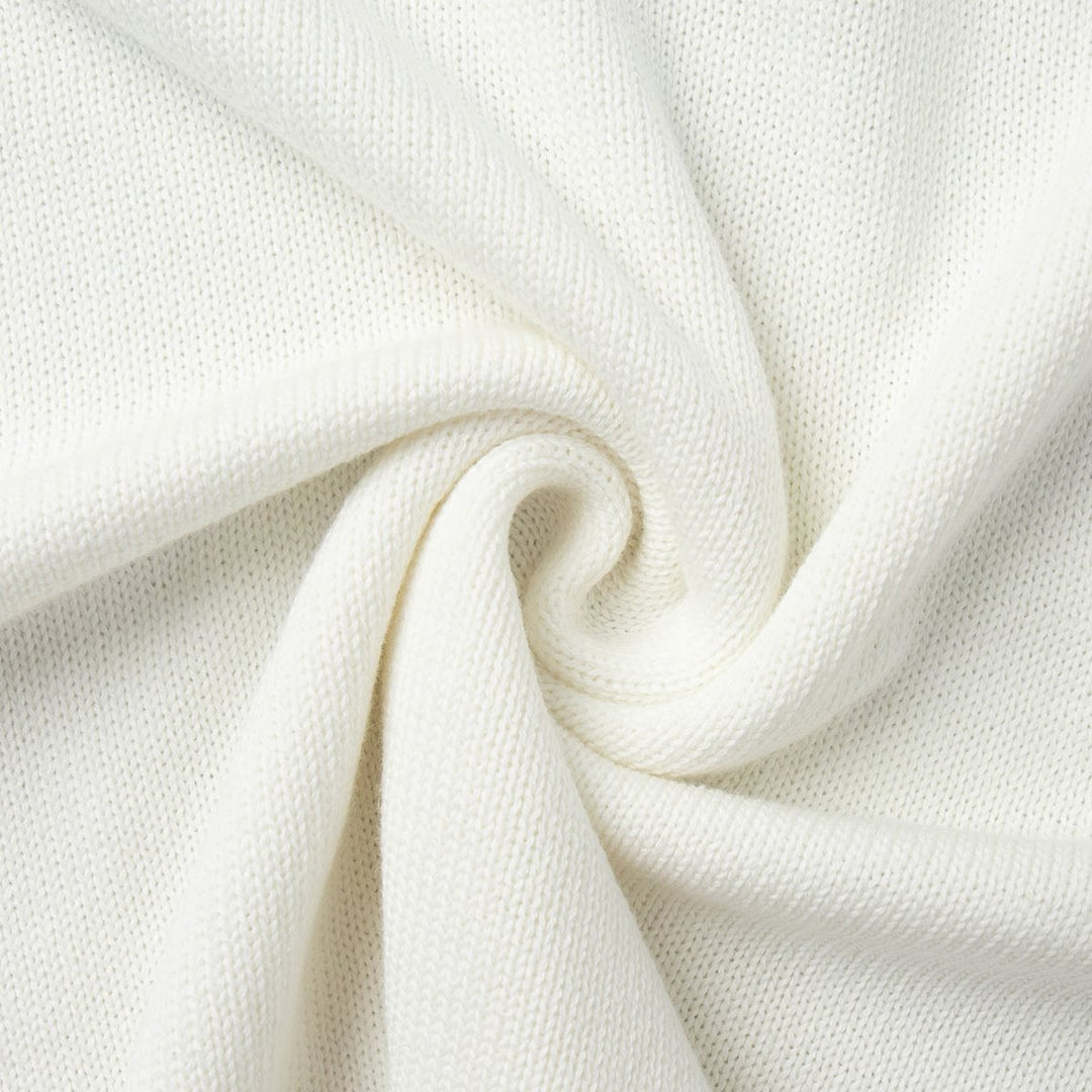 Damen Grobstrick-Kapuzenpullover aus reiner Baumwolle mit Kordelzug Nord Taschen