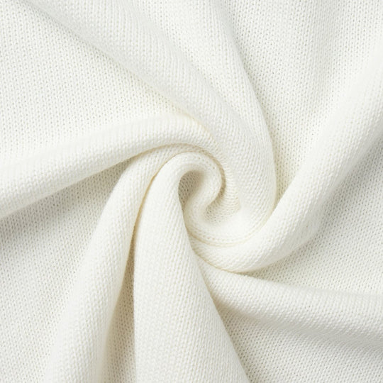 Damen Grobstrick-Kapuzenpullover aus reiner Baumwolle mit Kordelzug Nord Taschen