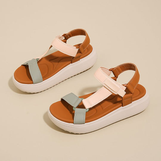 Damen Komfortable Sandalen mit verstellbaren Riemen und dämpfendem Fußbett Nord Taschen