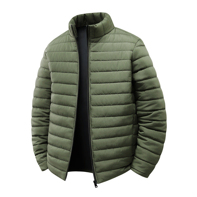 Herren Steppjacke mit leichter Thermoisolierung und hohem Stehkragen Nord Taschen