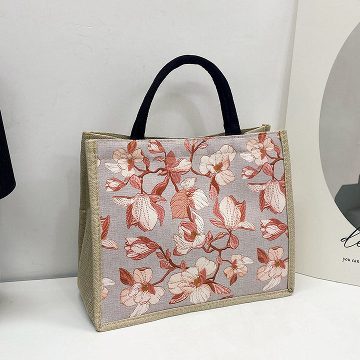 Damen elegante Tragetasche mit floralem Design Nord Taschen