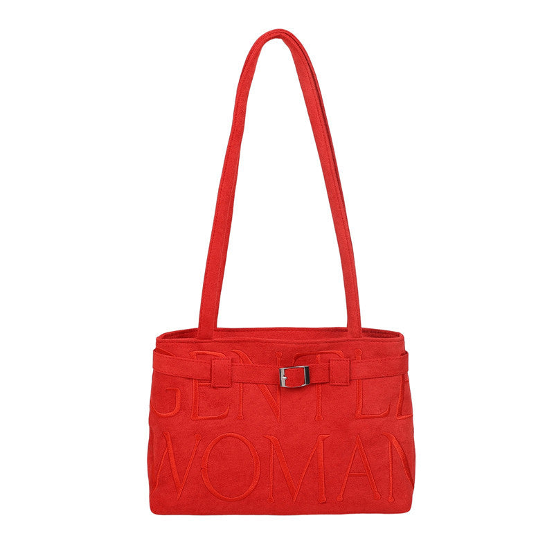 Damen Designer-Handtasche mit luxuriösem Wildleder und modischer Prägung Nord Taschen