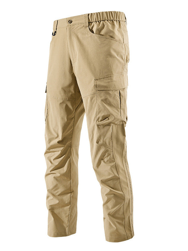 Herren Robust-konstruktive Cargo-Trekkinghose mit elastischem Bund und Mehrfach-Taschen Nord Taschen
