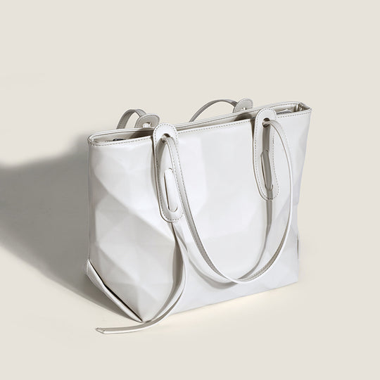 Damen geometrische Shopper-Tasche mit modernem Faltendesign Nord Taschen