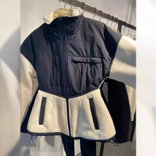 Damen modische Übergangsjacke mit hochgeschlossenem Kragen und praktischen Taschen Nord Taschen