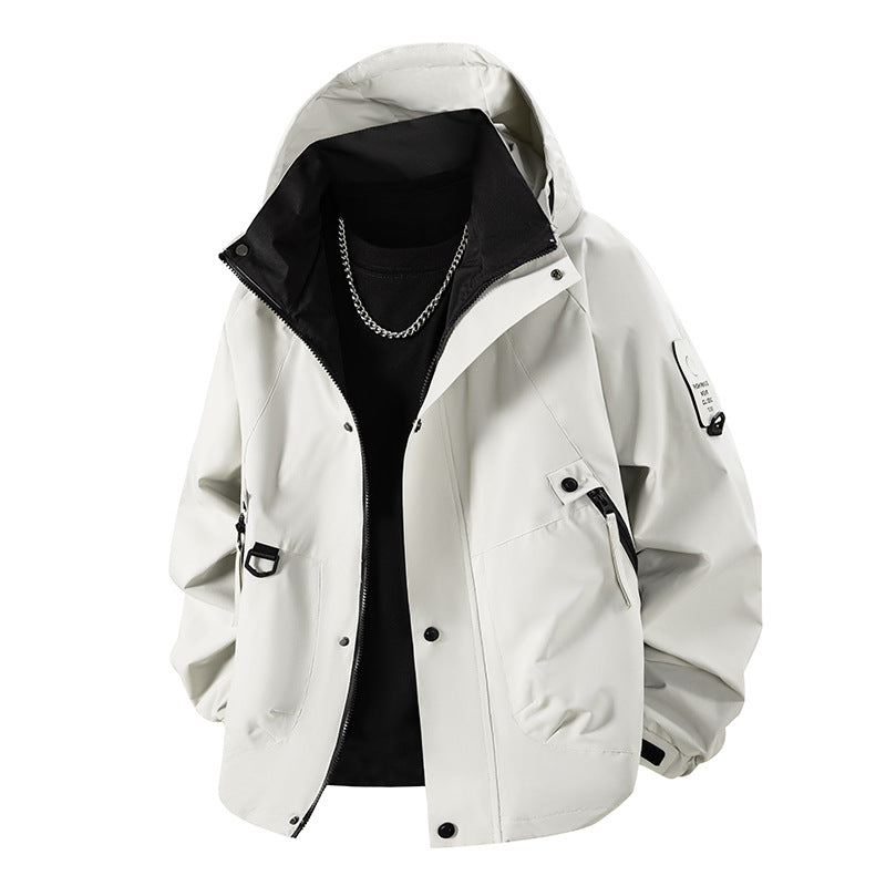 Herren Technische Utility‑Fieldjacke mit Kapuze, wasserabweisender Hülle & Multi‑Taschen Nord Taschen