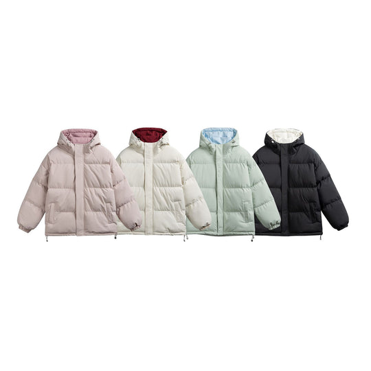 Damen Wattierte Kapuzen‑Steppjacke im Oversize‑Pufferschnitt mit Tunnelzugbund Nord Taschen
