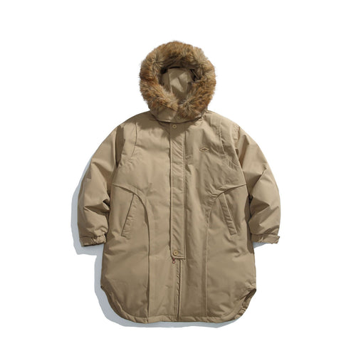 Herren Gefütterter Winterparka mit abnehmbarer Kunstfellkapuze Nord Taschen