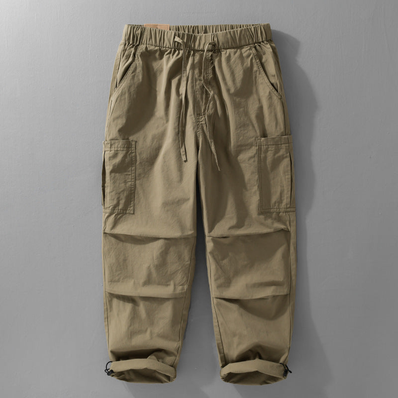 Herren Cargohose mit elastischem Bund, Kordelzug und aufgesetzten Beintaschen Nord Taschen
