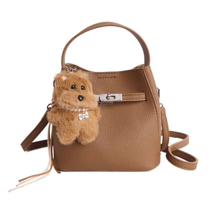 Damen modische Handtasche mit tierischem Anhänger Nord Taschen