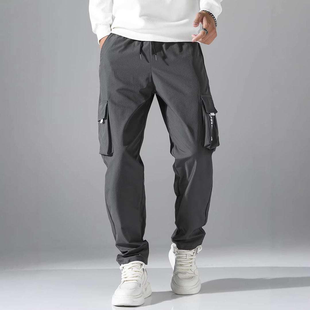 Herren Cargo-Jogginghose mit elastischem Bund, seitlichen Klapp- & Reißverschlusstaschen Nord Taschen