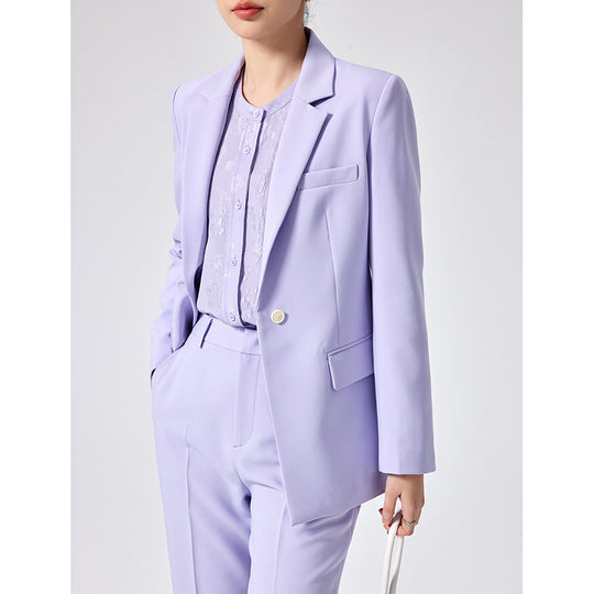 Damen Figurbetonter Midilanger Business-Blazer mit Reverskragen und formgebenden Abnähern Nord Taschen