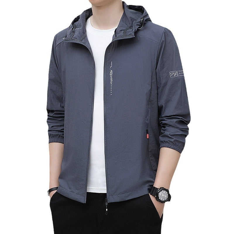 Herren Leichte wasserabweisende Outdoorjacke Nord Taschen