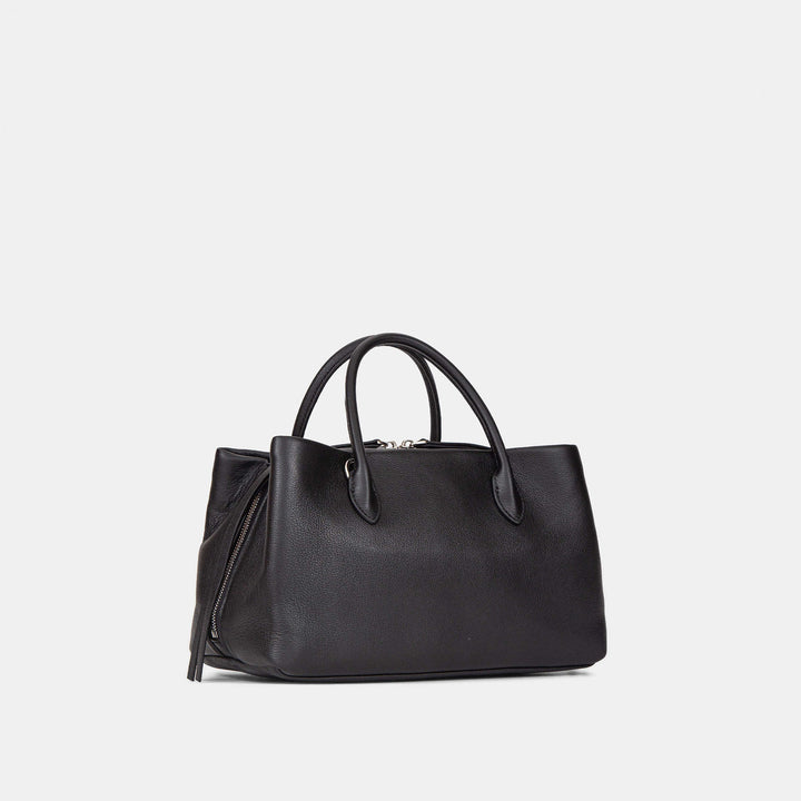 Damen elegante Lederhandtasche mit abnehmbarem Schulterriemen Nord Taschen