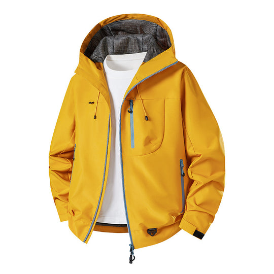 Herren Technische Softshell-Hoodiejacke mit wasserabweisender Membran und Mesh-Futter Nord Taschen