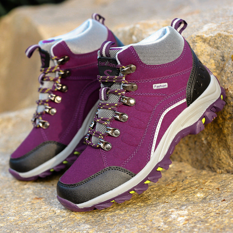 Damen knöchelhohe wasserdichte Trekking-Wanderschuhe mit rutschfester Profilsohle Nord Taschen