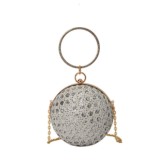 Damen glamouröse Clutch mit funkelnder Oberflächenstruktur Nord Taschen