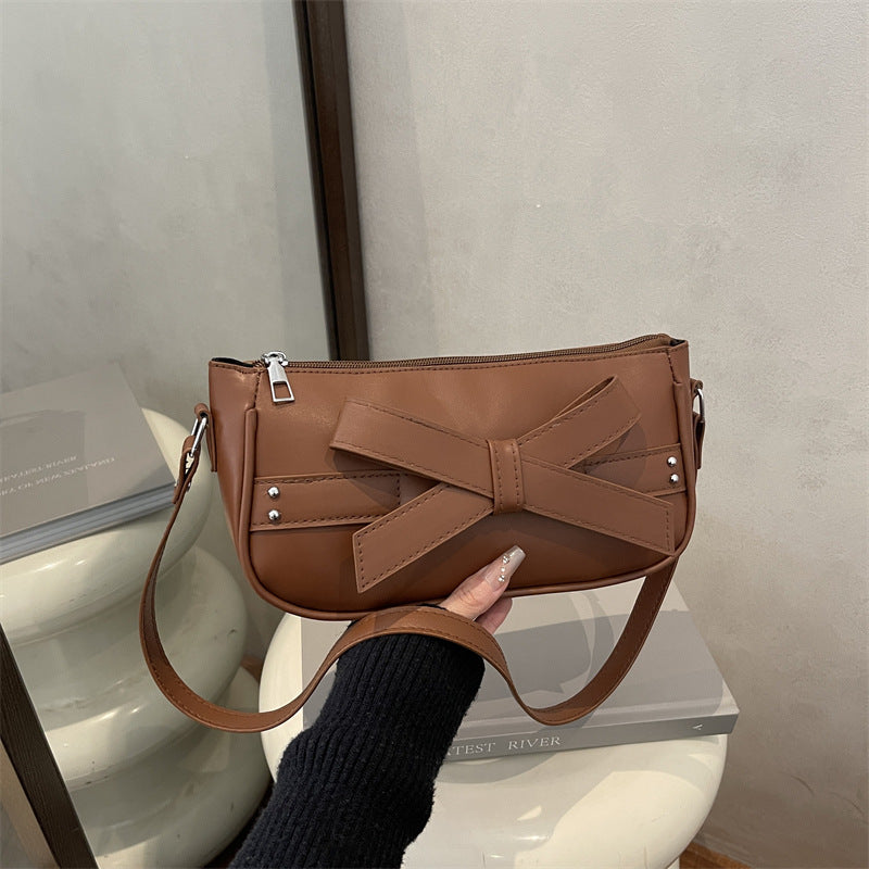 Damen modische Umhängetasche mit dekorativem Schleifendetail Nord Taschen