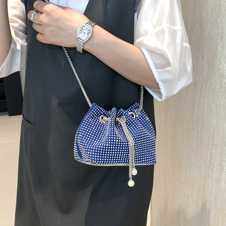 Damen elegante Beuteltasche mit glänzenden Strassdetails Nord Taschen