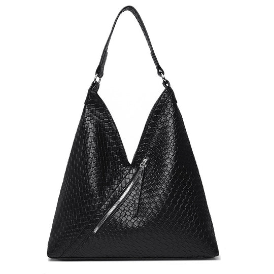 Damen trendige Umhängetasche mit strukturiertem Design und seitlichem Reißverschluss Nord Taschen