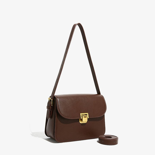 Damen elegante Umhängetasche aus hochwertigem Kunstleder mit stilvollem Verschluss Nord Taschen