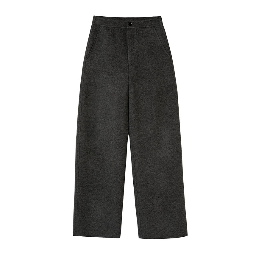 Damen High-Waist Palazzo-Hose mit weitem Bein und schlichter Bundverarbeitung Nord Taschen
