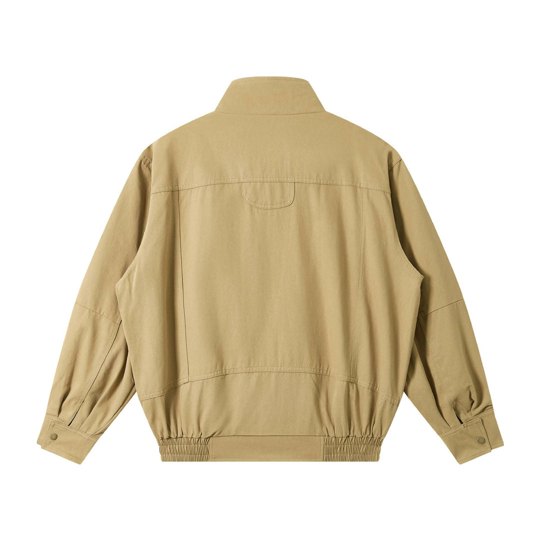 Herren Leichter Canvas-Fieldblouson mit Stehkragen, verdecktem Reißverschluss und elastischem Saum Nord Taschen