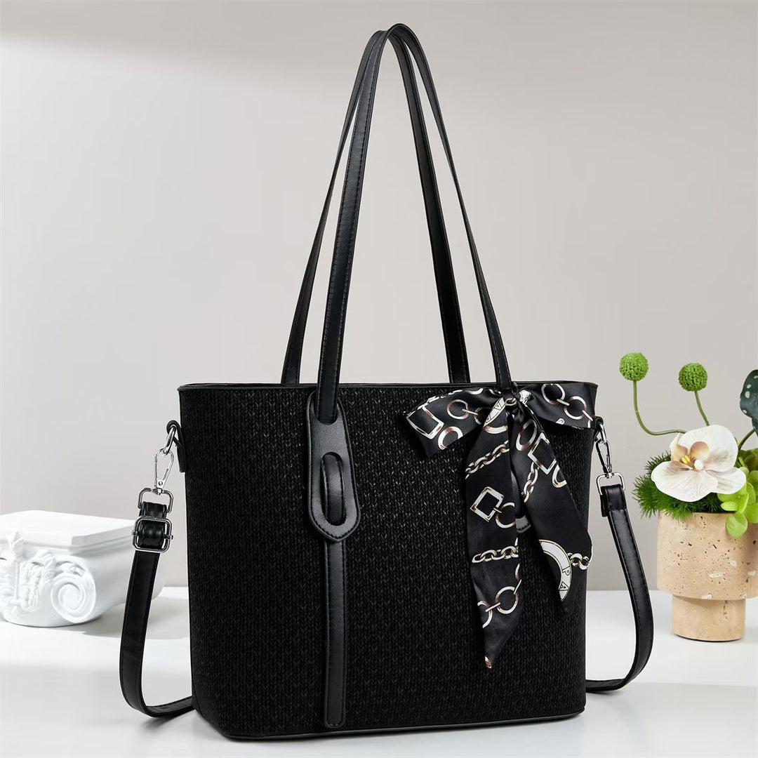 Damen Shopper-Tasche mit modischem Seidenband Nord Taschen
