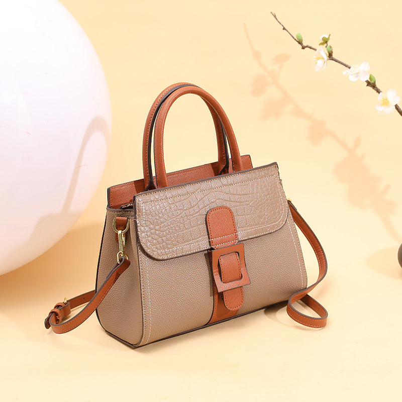 Damen Handtasche mit modernem Krokodilprägungsdesign und abnehmbarem Schulterriemen Nord Taschen