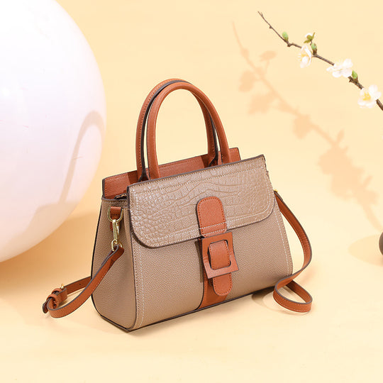 Damen Handtasche mit modernem Krokodilprägungsdesign und abnehmbarem Schulterriemen Nord Taschen