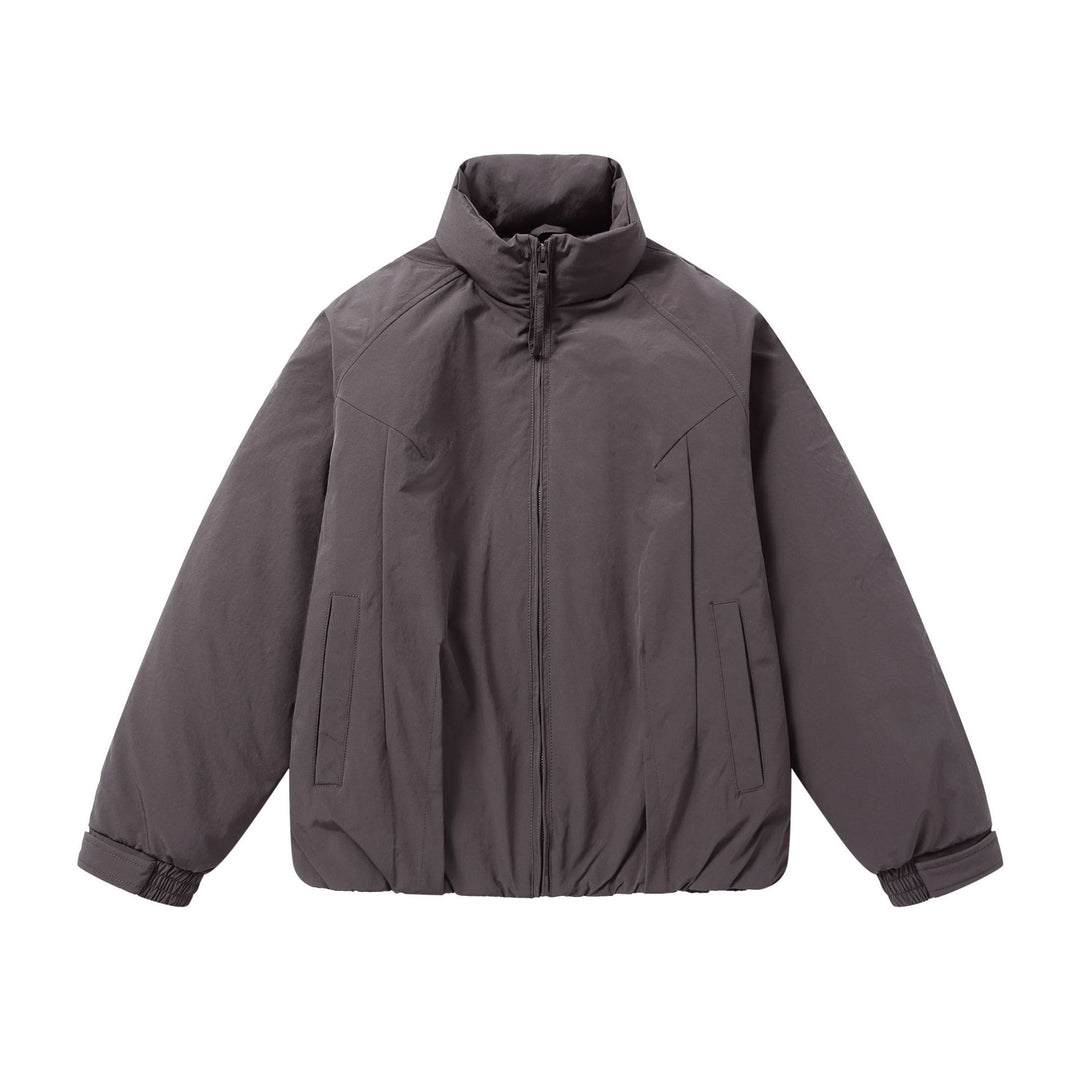 Herren Kurz‑Pufferjacke mit schützendem Stehkragen, verdecktem Reißverschluss und elastischem Saum Nord Taschen