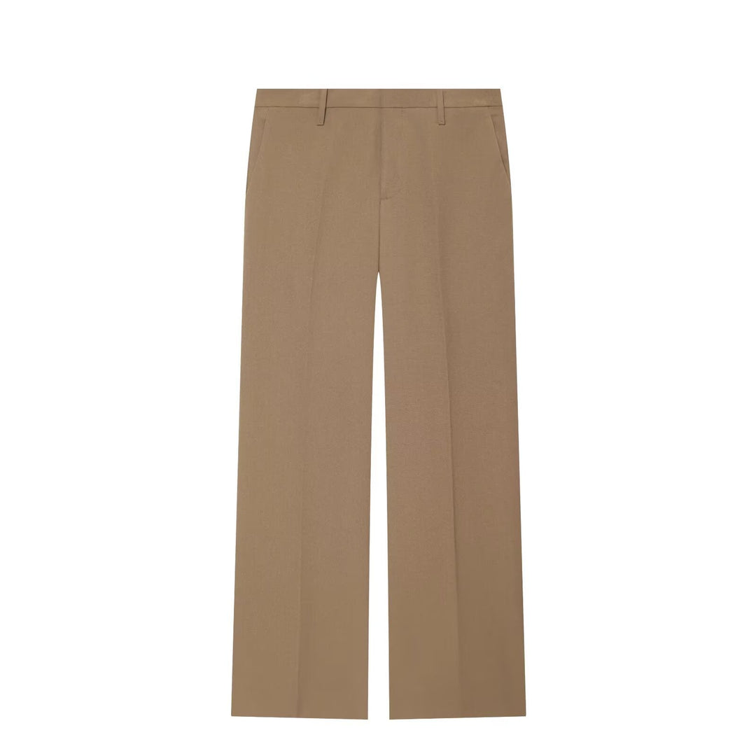 Damen Weite High‑Waist Stoffhose mit Bügelfalte und Gürtelschlaufen Nord Taschen