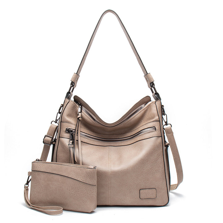 Damen Hobo-Tasche mit abnehmbarem Kosmetiktäschchen und eleganten Reißverschlussfächern Nord Taschen