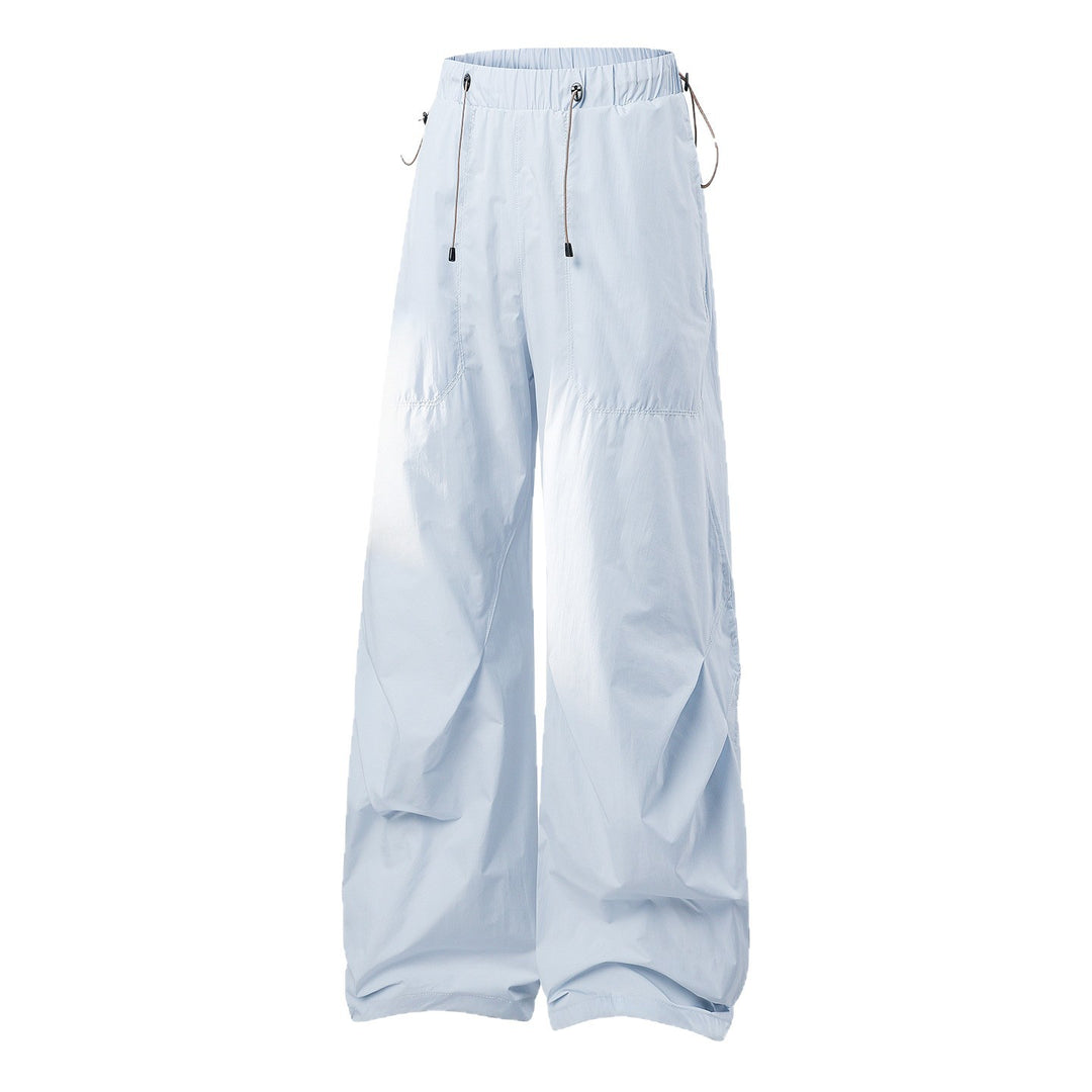 Damen weite technische Cargohose mit Kordelzugbund Nord Taschen
