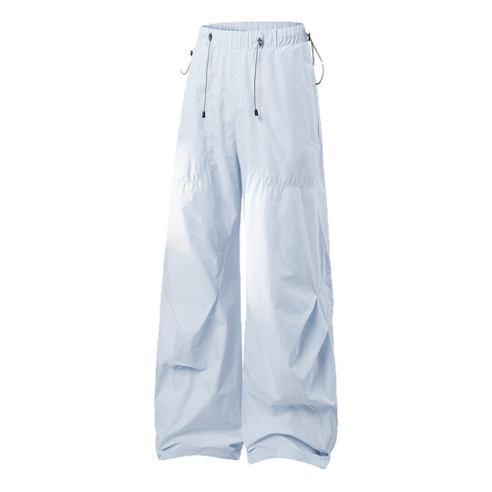 Damen weite technische Cargohose mit Kordelzugbund Nord Taschen