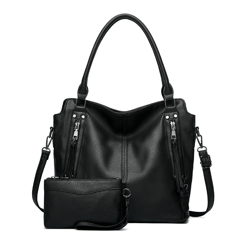Damen Shopper-Tasche mit geräumigen Innenfächern und stilvollem Kunstleder Nord Taschen