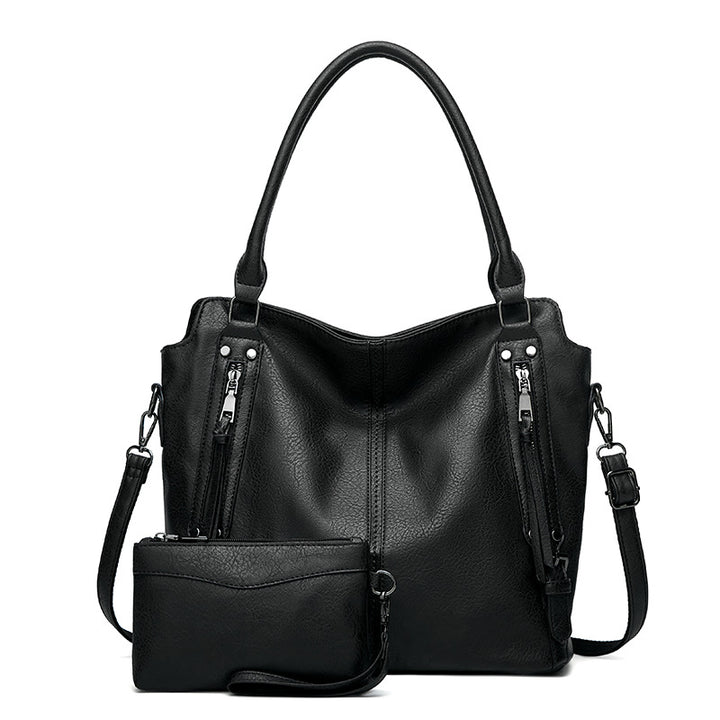Damen Shopper-Tasche mit geräumigen Innenfächern und stilvollem Kunstleder Nord Taschen